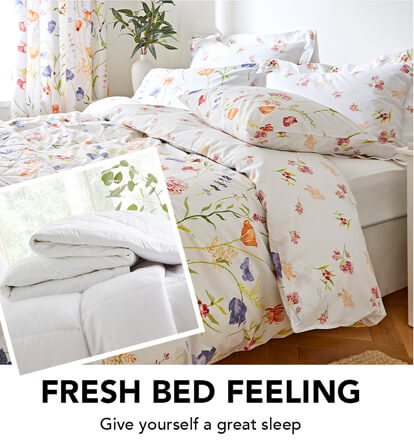 Sweet dreams are made of these with that fresh bed feeling.